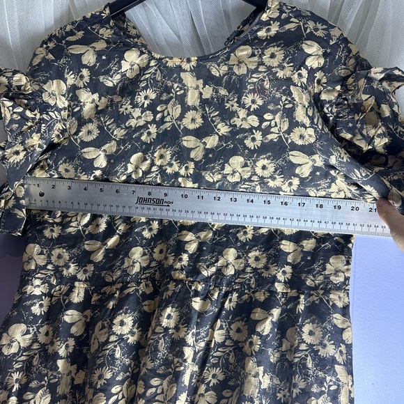 &Other Stories FRILL SLEEVE MIDI DRESS - Picture 7 of 9